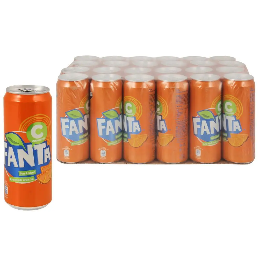 Fanta банка с содовым кремом для безалкогольного напитка 320 мл-оптовая продажа Fanta, безалкогольный напиток для экспорта