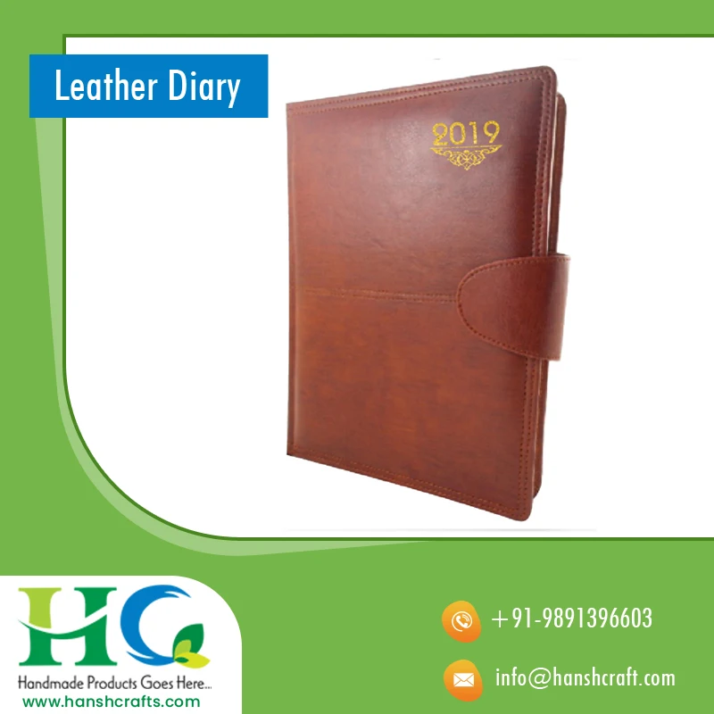 Винтажный кожаный дневник бумажный блокнот ручной работы с металлическим замком (6x4 дюйма коричневый)