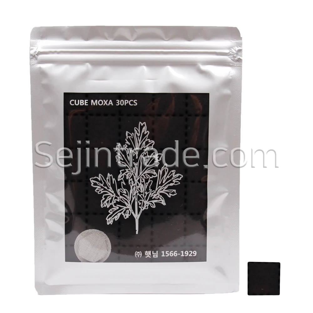 Haitnim Smokeless Shinkigoo Cube MOXA. Medical Moxibustion Made Korea Nature Therapy Moxa Cone Pure Roll Stick Lamp Moxa(60pcs)