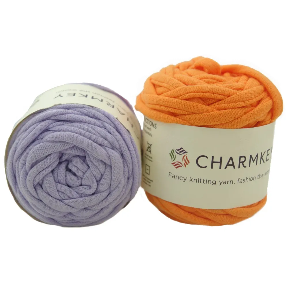 Charmkey Высокое качество 100% полиэстер трикотажная футболка из пряжи