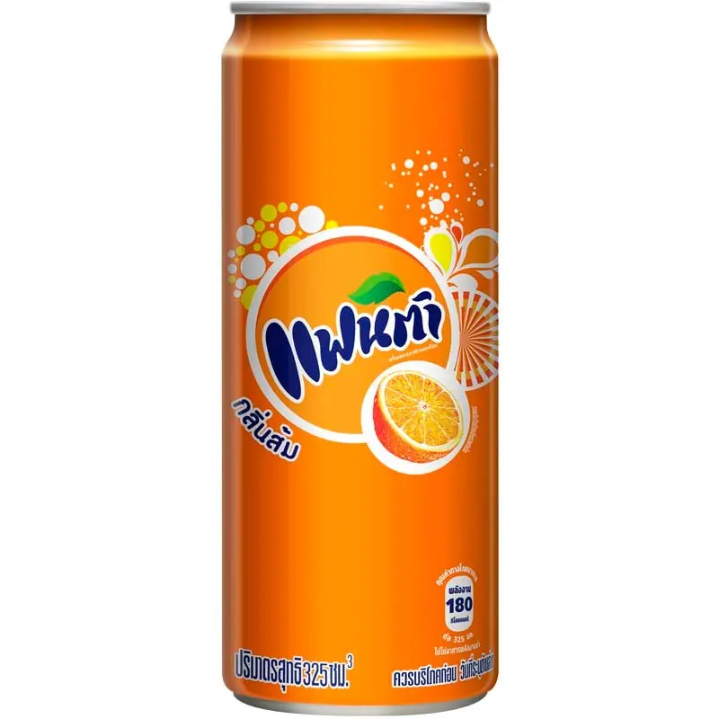 Fanta Soda Orange Flavor 325 ml x 24