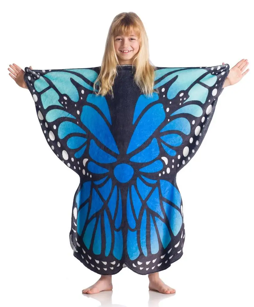 KANGURU BUTTERFLY WEARABLE FLEECE BLANKET FOR KIDS