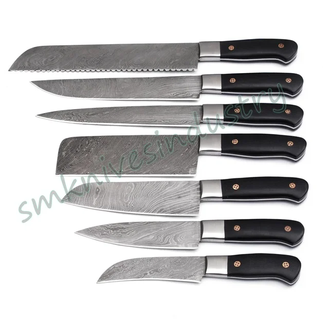 Набор кухонных ножей ручной работы «Дамасская Лада» (Smk1395)