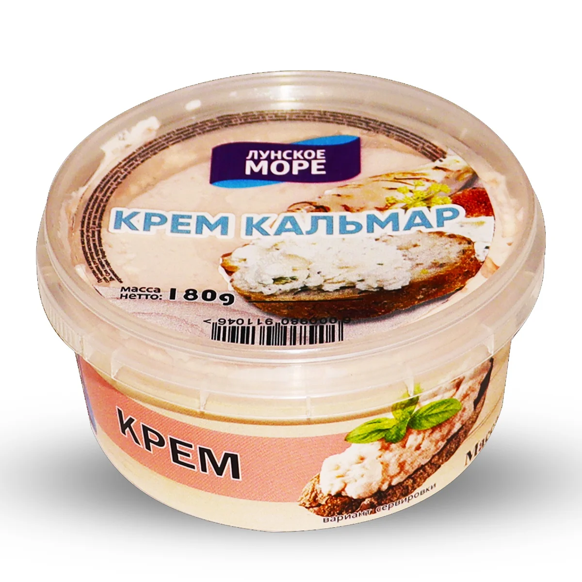 
Lunskoe Sea Seafood Fish snack Squid cream 180 g 