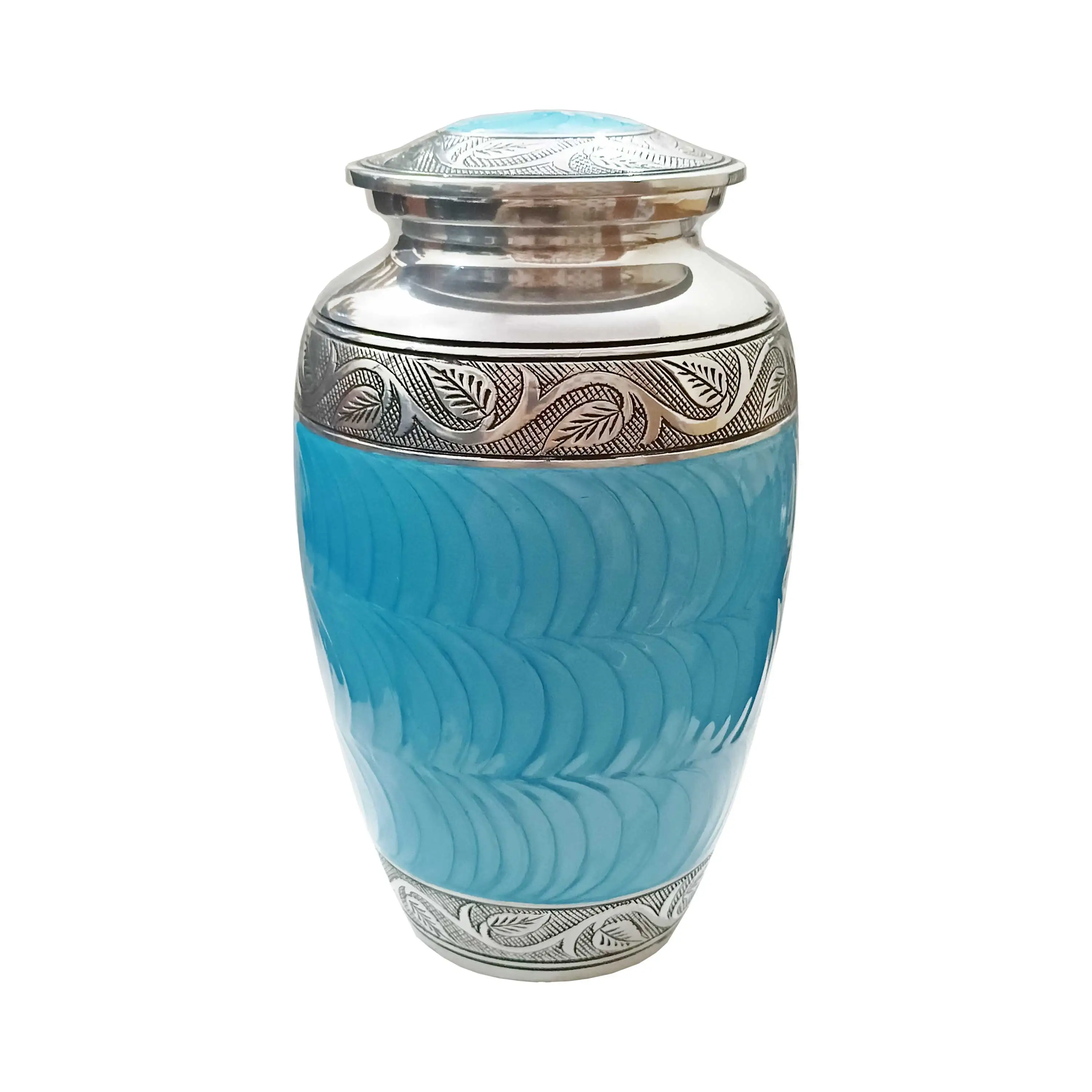 Hot Selling High Quality Metal Customized Cremation Urns Brass Urn For Ashes aluminum very beautiful urn and very  cheap cost