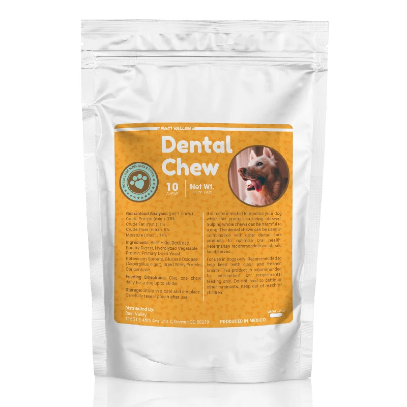 Rawhide Dental Chews 10ct for Small and Large Aggressive Dogs Chewing Dogs Extra Dental Care Digestible Dental Sticks for Dogs