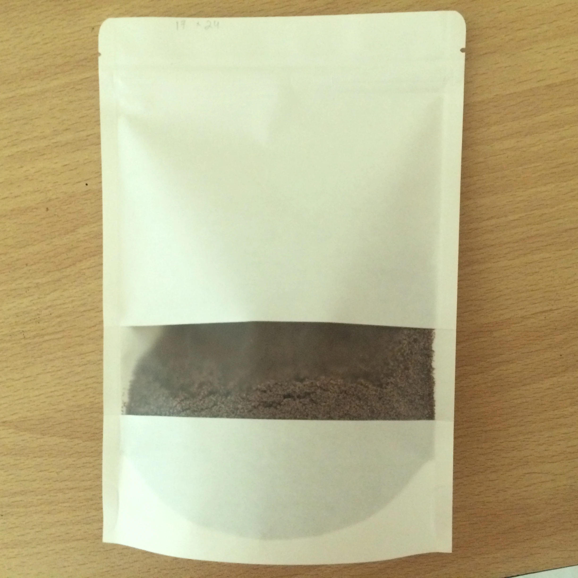 Natural Himalayan Black Edible Salt 20 - 50 mesh (800 grams white kraft paper pouch packing)