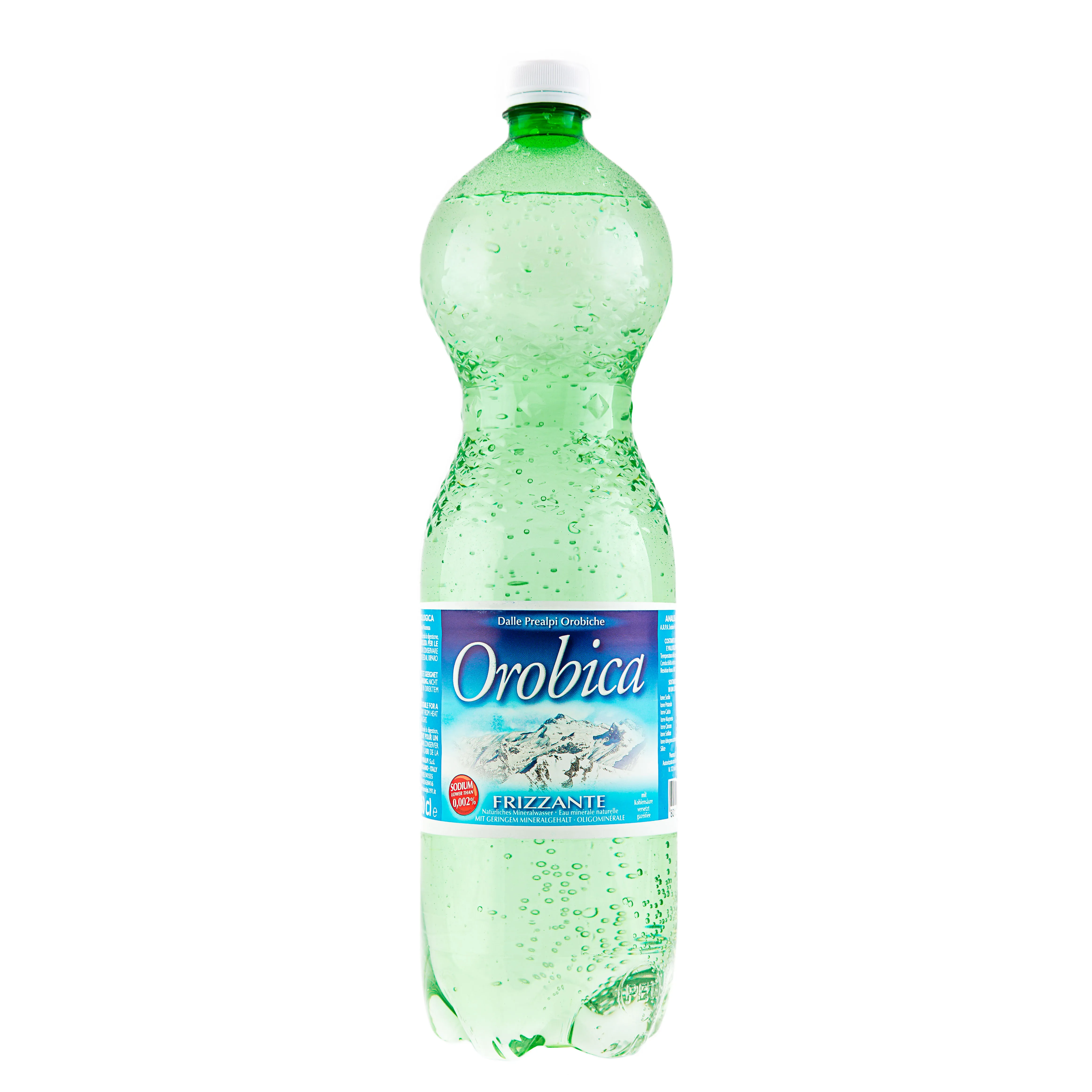 
Orobica plastic PET bottle cl. 150 SPARKLING Italian natural mineral water 
