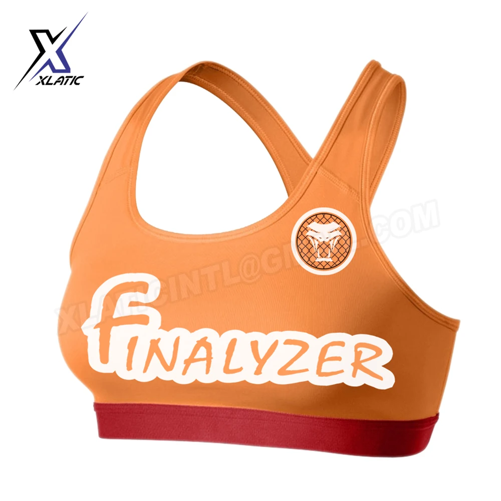 Hot Sale Products Latest Design cage fighter  MMA girls new styles Compression Wear  Custom Sublimated mma sports bra