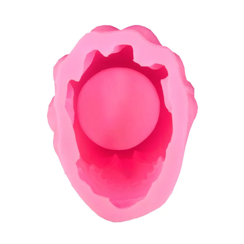 Weed  big eye Skeleton Ashtray Mold For Candle Hold Plater  Resin Epoxy Sugar Storage Cake Party Pen holder Dired flower pot