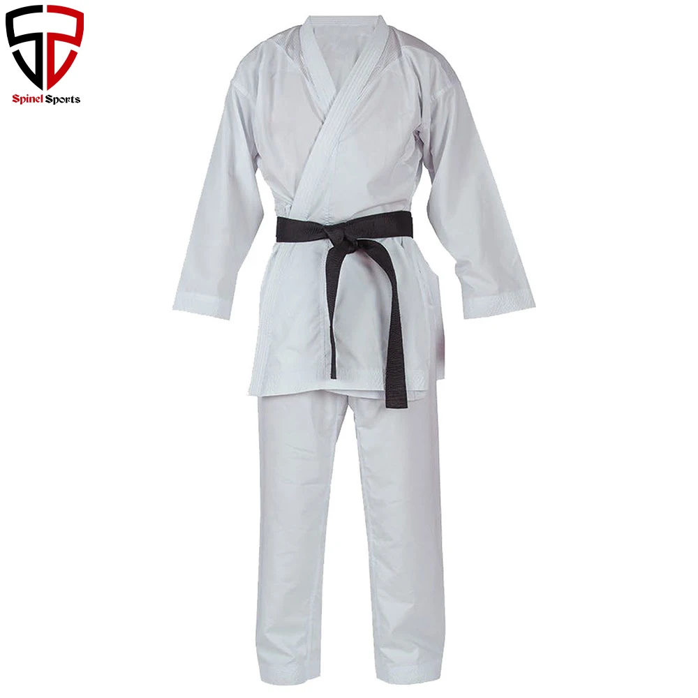 
White Karate Uniform Unisex Children Adult Suit Karate Clothes kids Long Sleeve Fitness Training. 