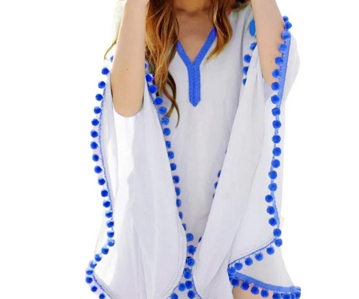 In stock super classic soft Kaftan Top Beach Wear Coverup Dresses for Women