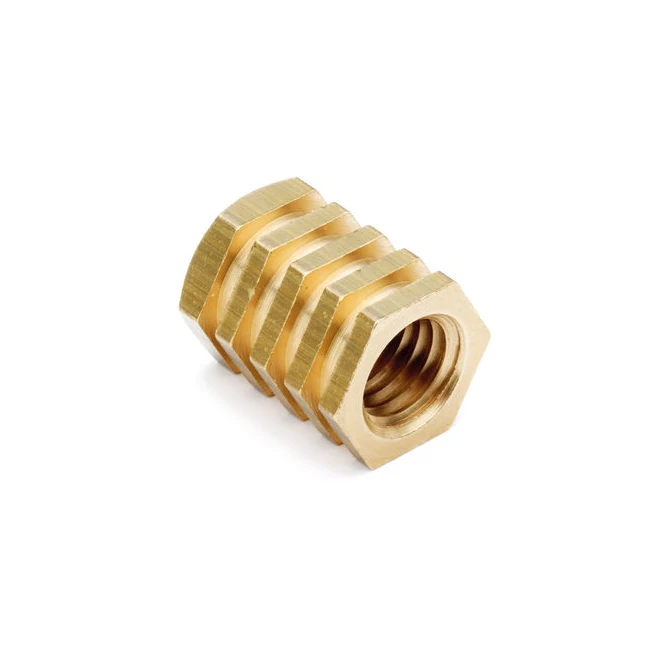 Customized Size High Quality Brass Square Hex Threaded Inserts Nut All Range Of Insert Available