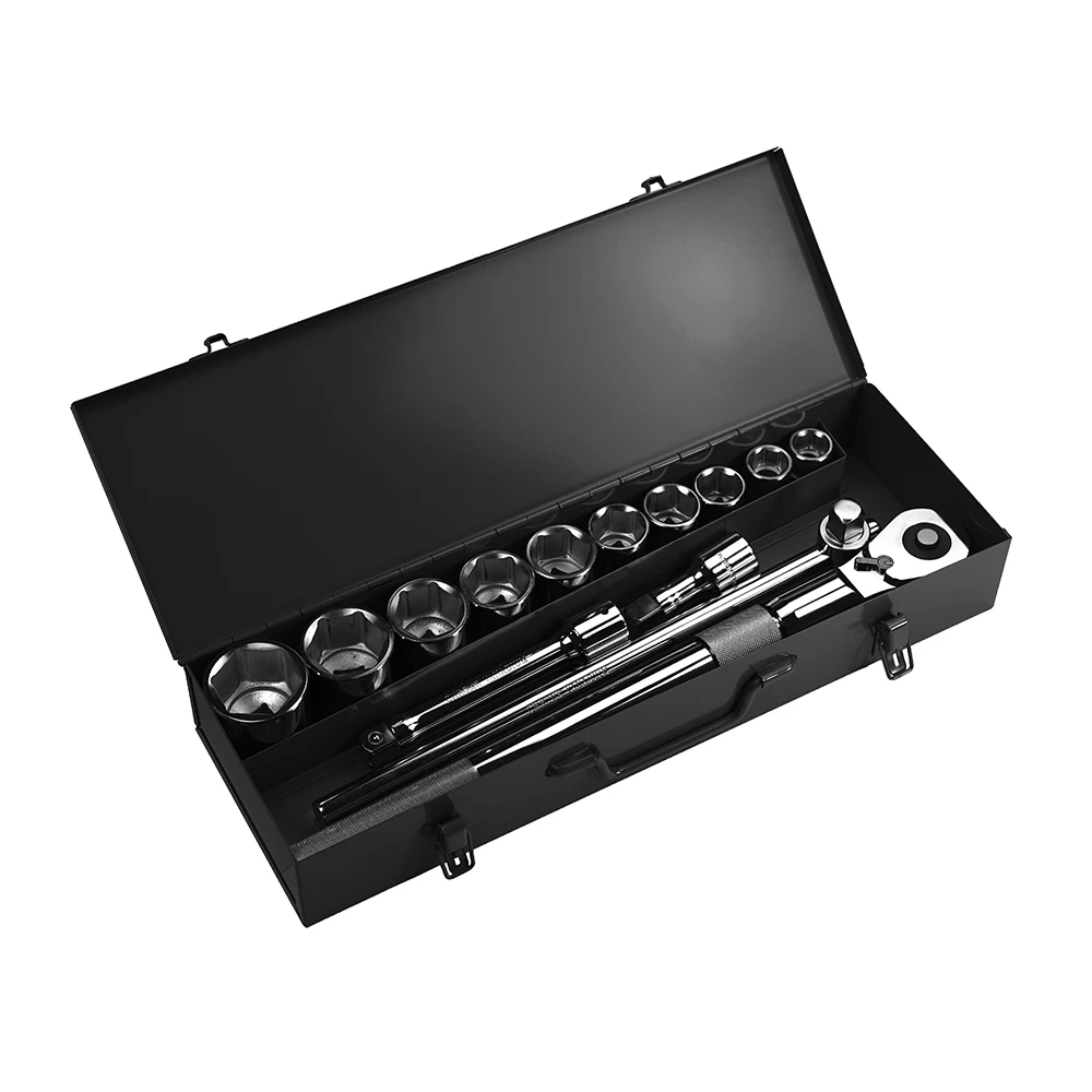 Набор прочных торцевых ключей с храповым механизмом, 3/4 дюйма, 15 шт.