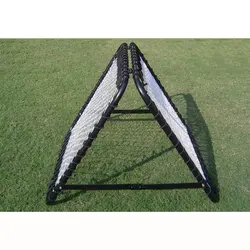 Pepup Double Soccer Rebounder /  Tchoukball with PP net, Mild Steel, Football Soccer Sports Training Reflex 88x88 cms