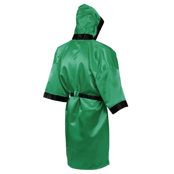 Зеленое боксерское платье Новое поступление полная длина боксерского платья чемпионов мира с капюшоном