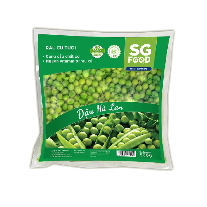 Vietnam supplier 100% fresh ingredients Peas 500g
