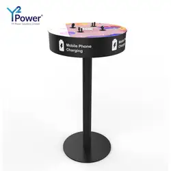 Y2 Power Classic Charging Table for bars, hospitality industry PT-T008-Y2 Steel wireless charge table for Restaurant Cafe