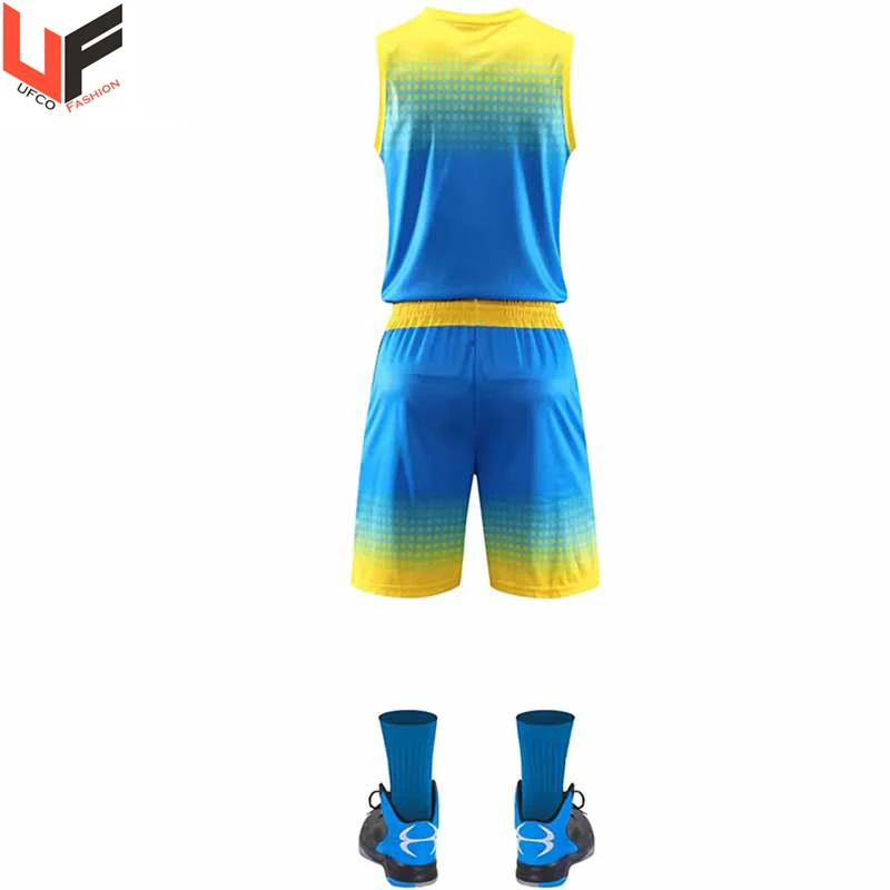 Men Basketball Uniform Set High Quality Best Selling Cheap Price Sublimation Printing Basketball Uniform Youth Sizes Custom