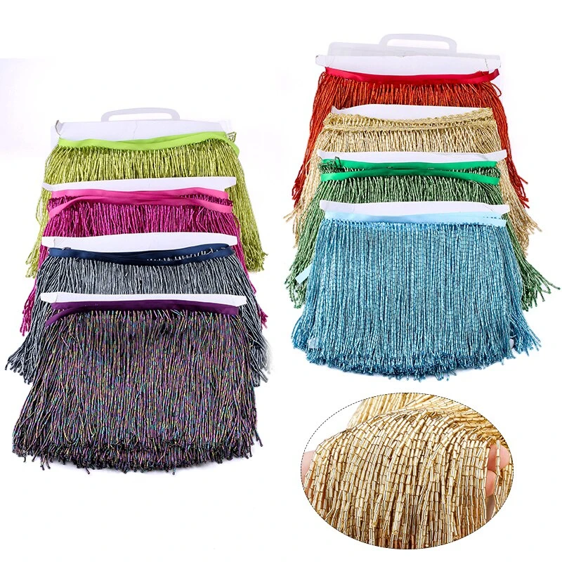 Best Quality Customize Tube bead Fringe Hanging Tassels