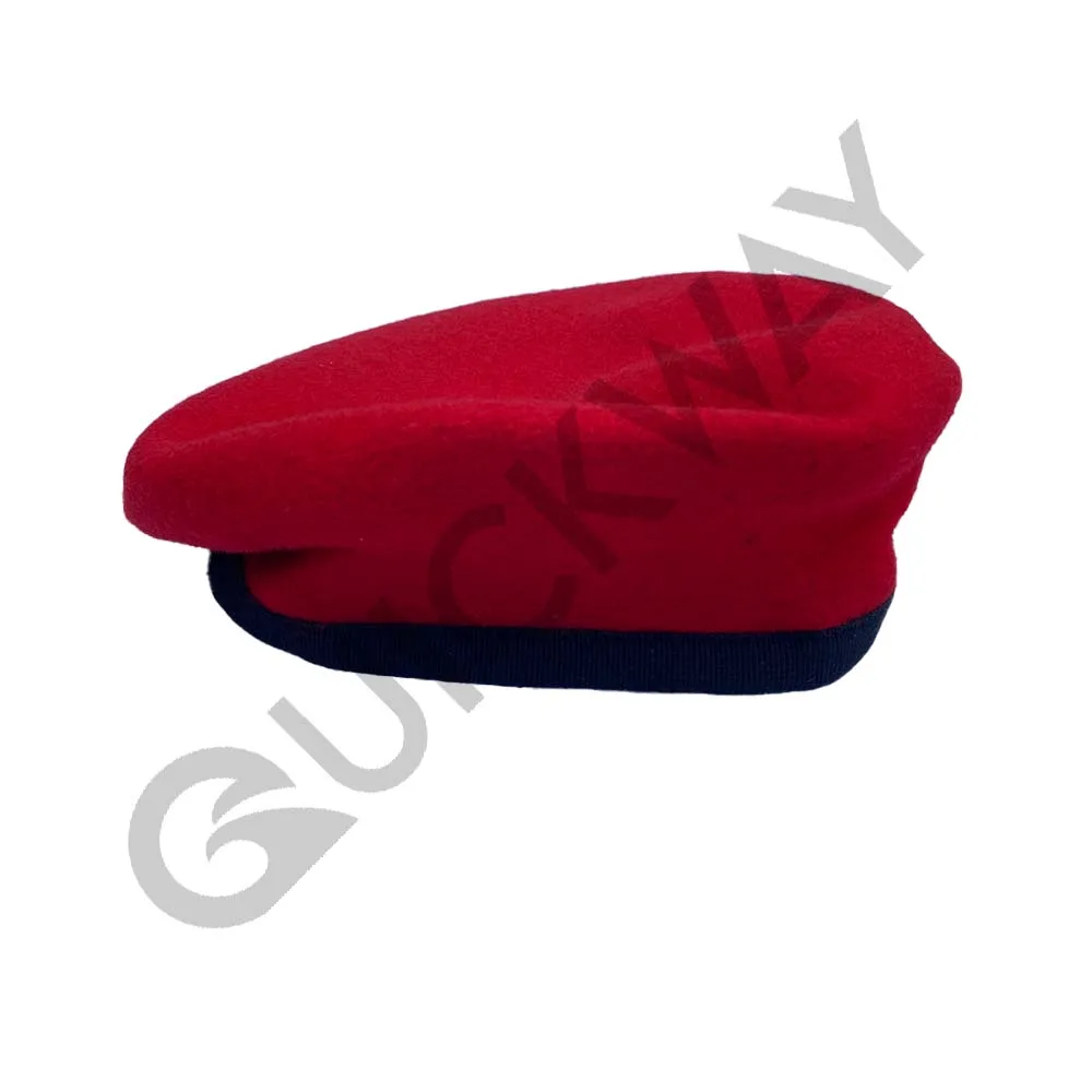 Custom All New  Design And Logo Ceremonial Royal Ceremonial 100% Wool Beret Sale In Pakistan