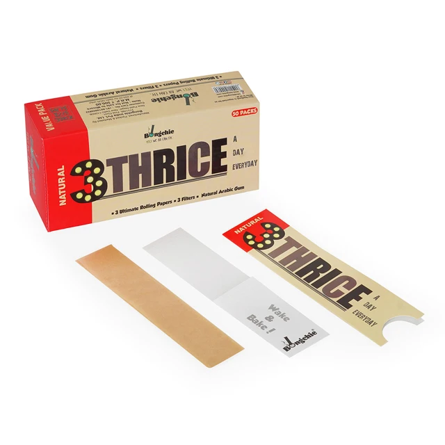 Exporter and Manufacturer of Natural Brown Thrice a Day Everyday rolling paper at  Affordable Price