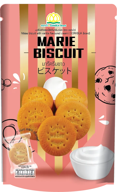  Полумягкая текстура для выпечки Мари печенье с ванильным вкусом крем экспорт из Таиланда