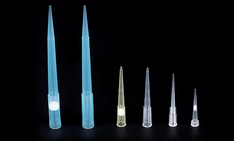 Стерильные универсальные микро-пипетки желтого цвета, прозрачные, 10ul 20ul 100ul 200ul 1000ul 1250ul для лаборатории, медицинских и научных целей с фильтром