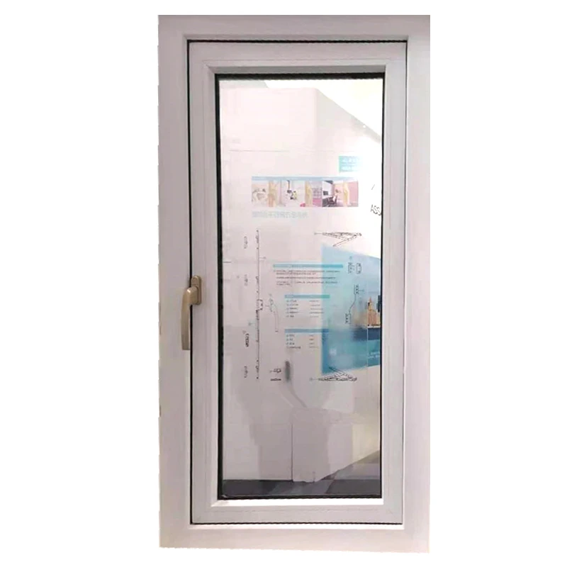 Домашний простой дизайн алюминиевая рама двойные остекленные окна звукостойкое створчатое окно