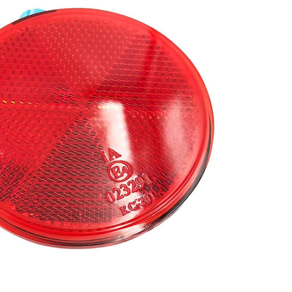 E4 stick on round red cycle reflex reflectors for traffic car