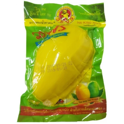 Waraporn Pickled Mango 180G. Preserved Mango  Product of Thailand For Export 100%
