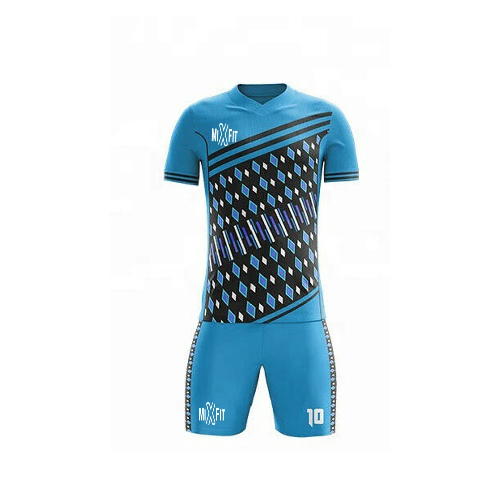 Custom Logo Football Clothes Design Men Soccer Wear Cheapest Soccer Jersey for Team Latest Technologies in Printing Sportswear