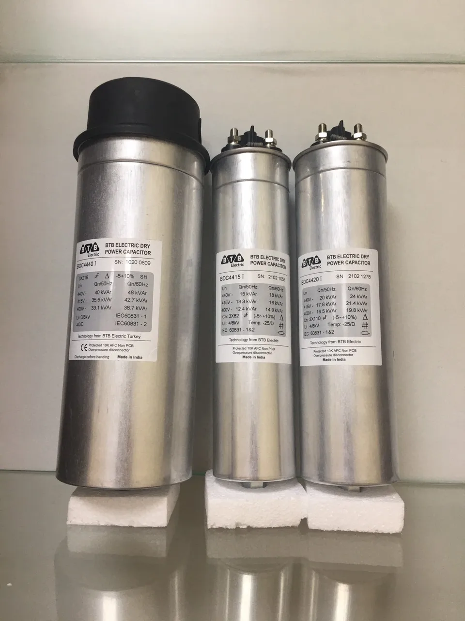 Reactive Power capacitor 50 Kvar 440V 50Hz 3 Phases  New model 2021 Made in TURKEY
