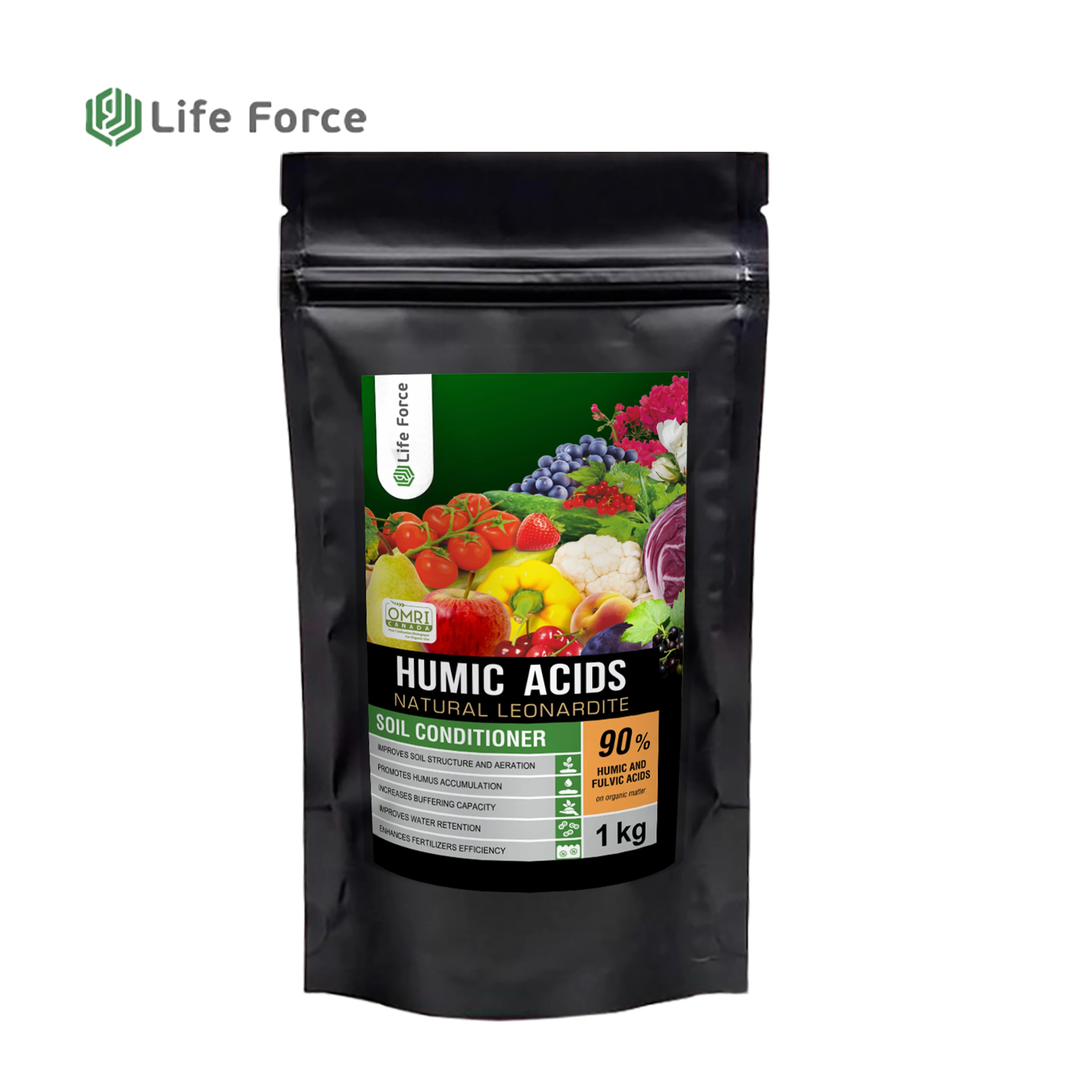 Organic Humic Acids Soil Conditioner Organic Fertilizer Humic Acid Powder Humic Acids For Agriculture Life Force SCS 201