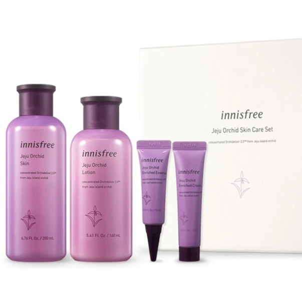 Jeju Orchid Skin Care Set Korean Cosmetics Innisfree brand Moisture