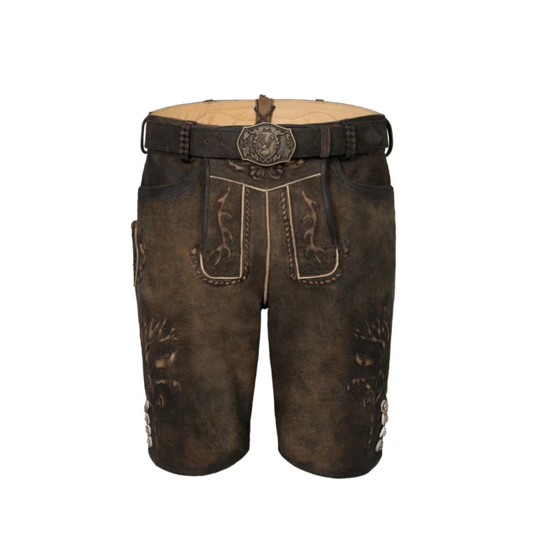 German Bavarian Oktoberfest Trachten Lederhosen Short