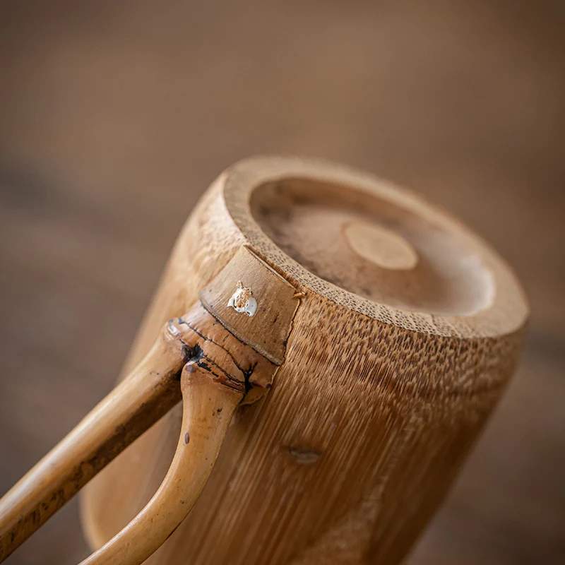 Chinese-style Retro Natural Bamboo Root Water Ladle Bamboo Whip Scoop Long-handled Scooping Home Wine Spoon