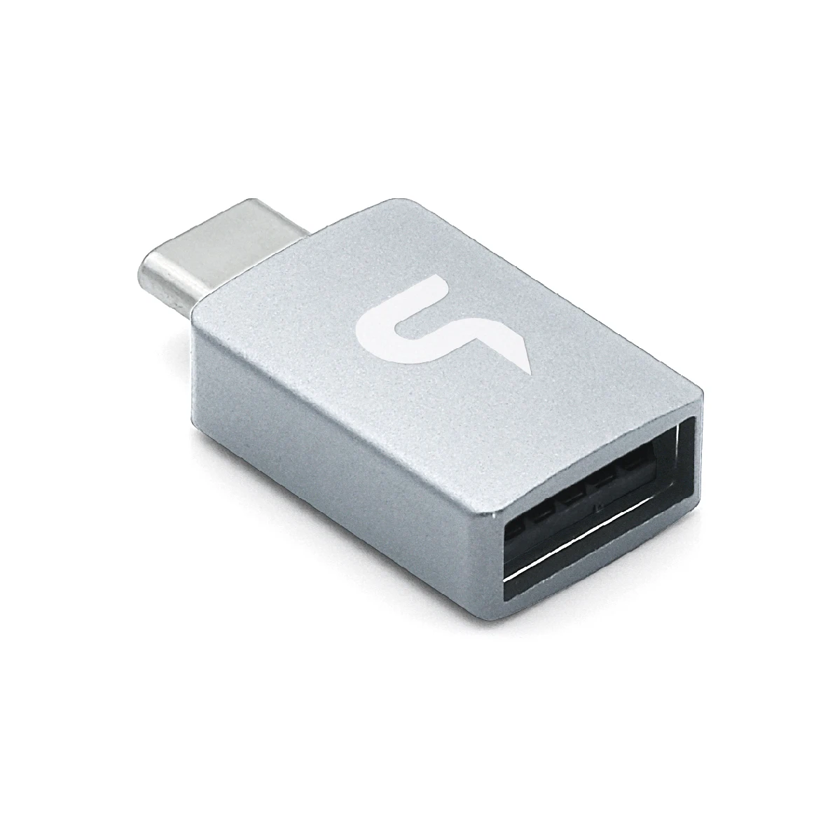 USB-C Male to A  Female Adapter Silver