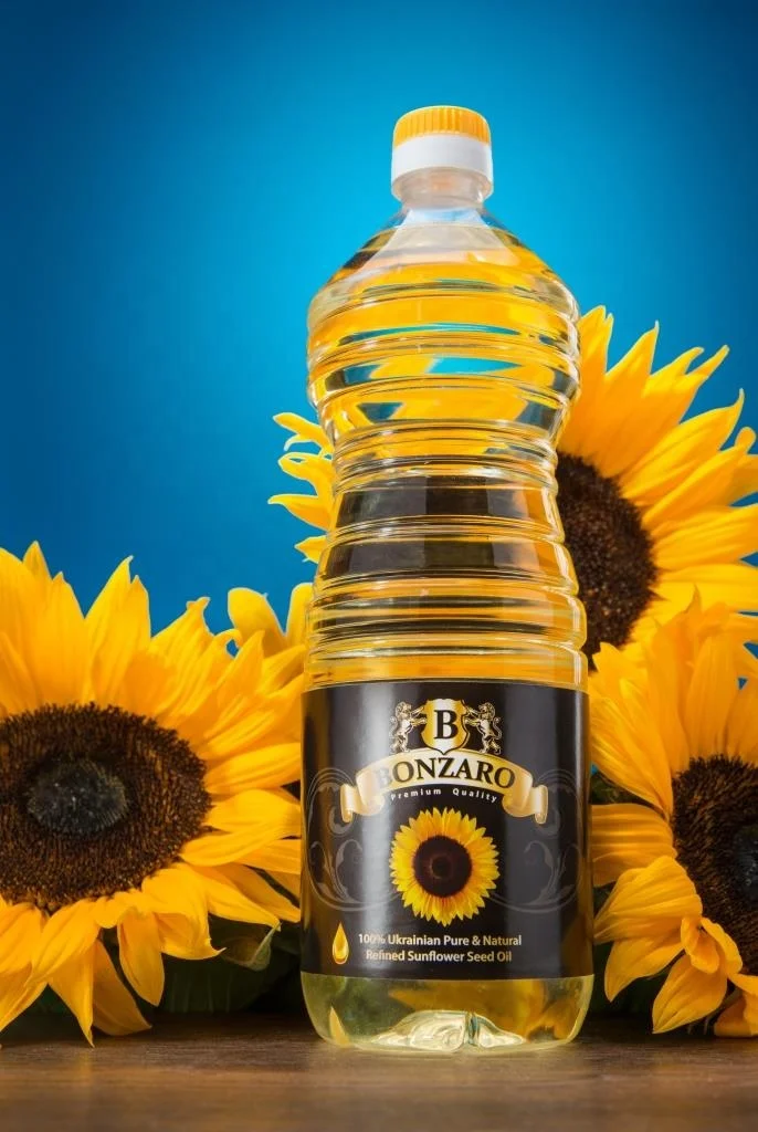 
BONZARO High-Quality Refined Sunflower Oil 900ml, origin - Ukraine, HALAL certified 