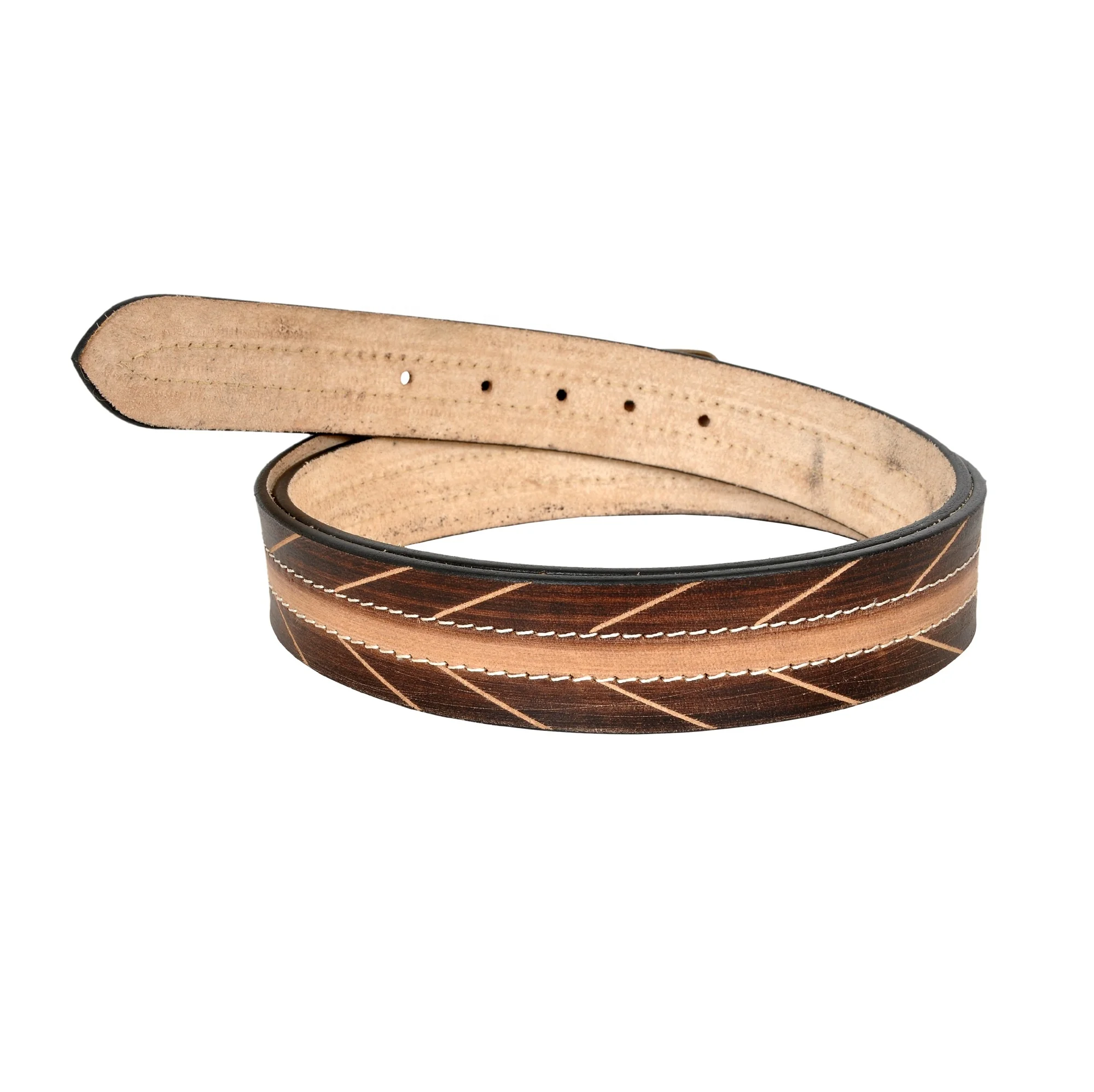 Customizable Multiple Choices Alloy Buckles With Custom Design Genuine Leather Belts Suppliers