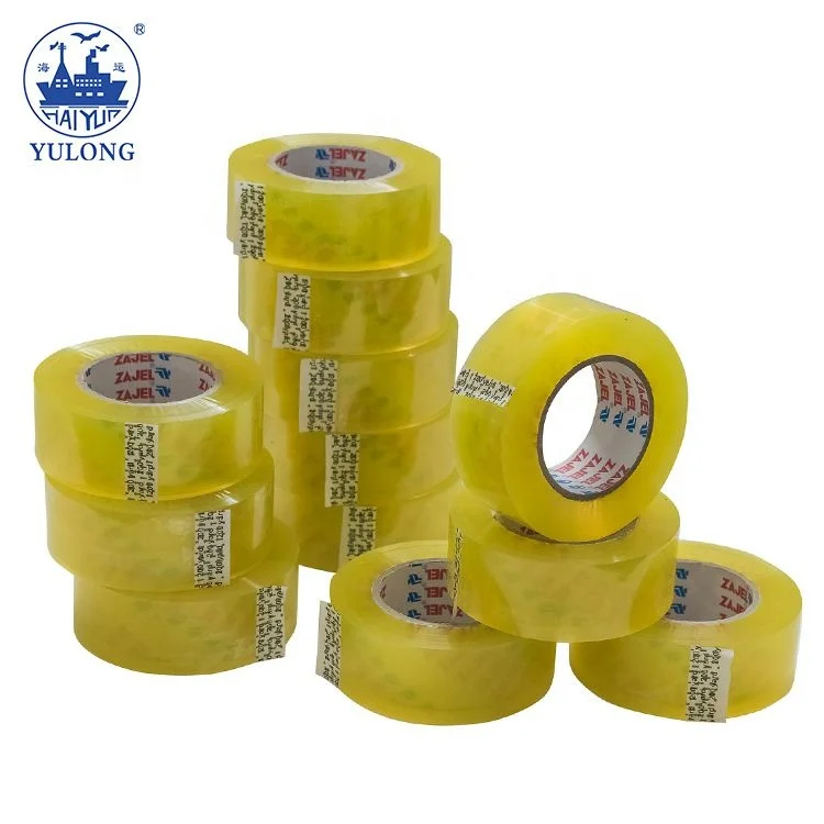 single-side coated acrylic tape Printed Tan Bopp Adhesive Packing In Adhesive Tape
