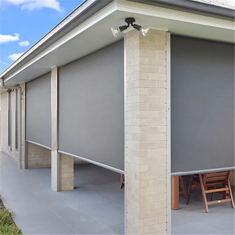 Blinds Shades Shutters Window  Patio Sun Shade Motorized Home Window Blinds Outdoor Dual Roller Blind