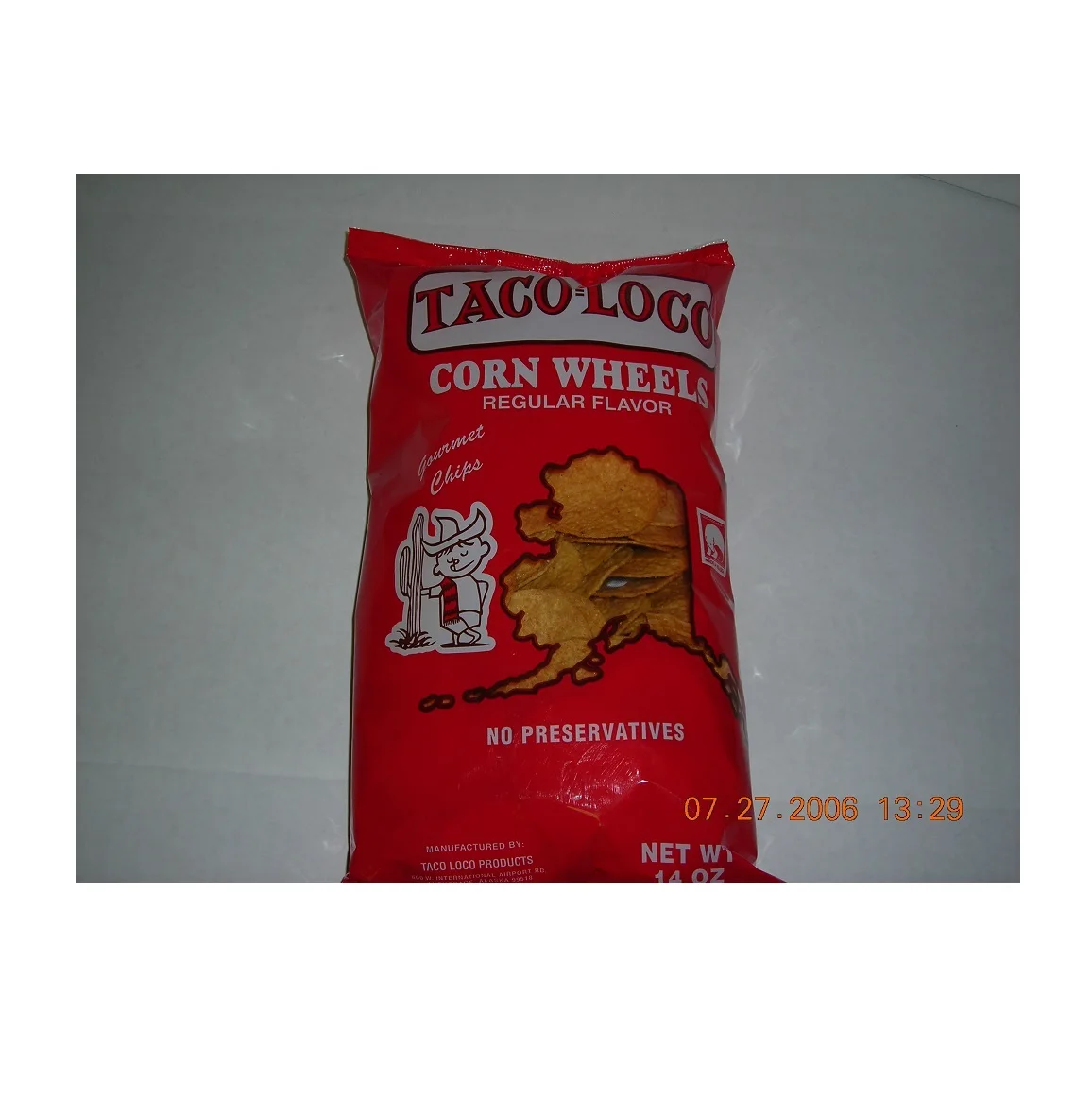 Model Number 7820311131 Taco Loco Round Corn Chip Wheels