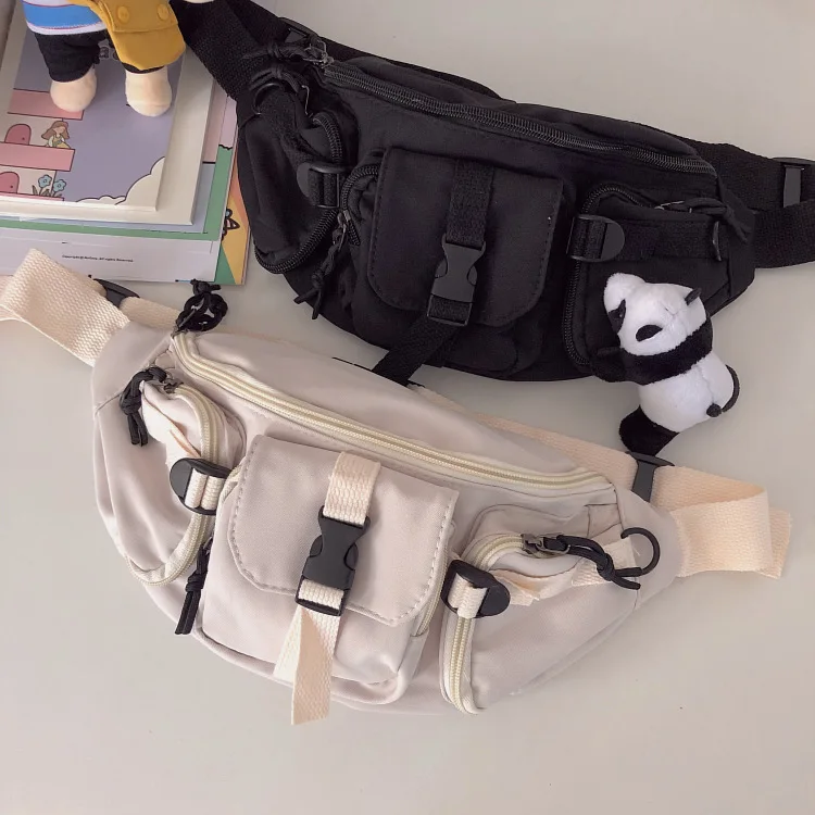 Couple style nylon waterproof fanny pack waist bag