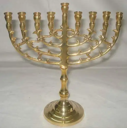 Menorah Jerusalem Temple 7 Branch Jewish Candle Holders Holy Land Gift