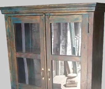 indian wooden mango wood painted almirah design wardrobe furniture