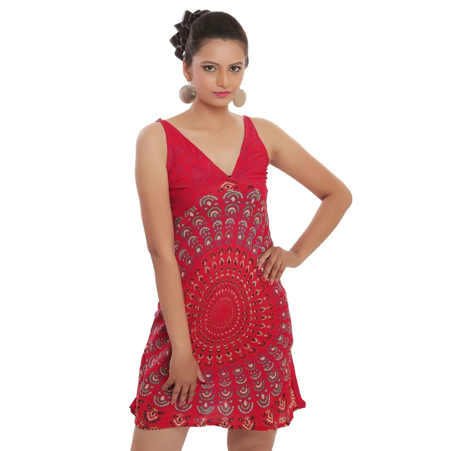 Indian Vintage Cotton Dress Gypsy Amazing Ethnic Hippie Summer Beach Mandala dresses Hippie Boho Dress Plus Size women fashion