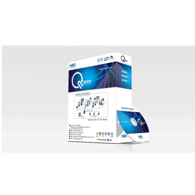 Various screen composition Digital Signage Solution Effective screen Q-Sign Made In Korea