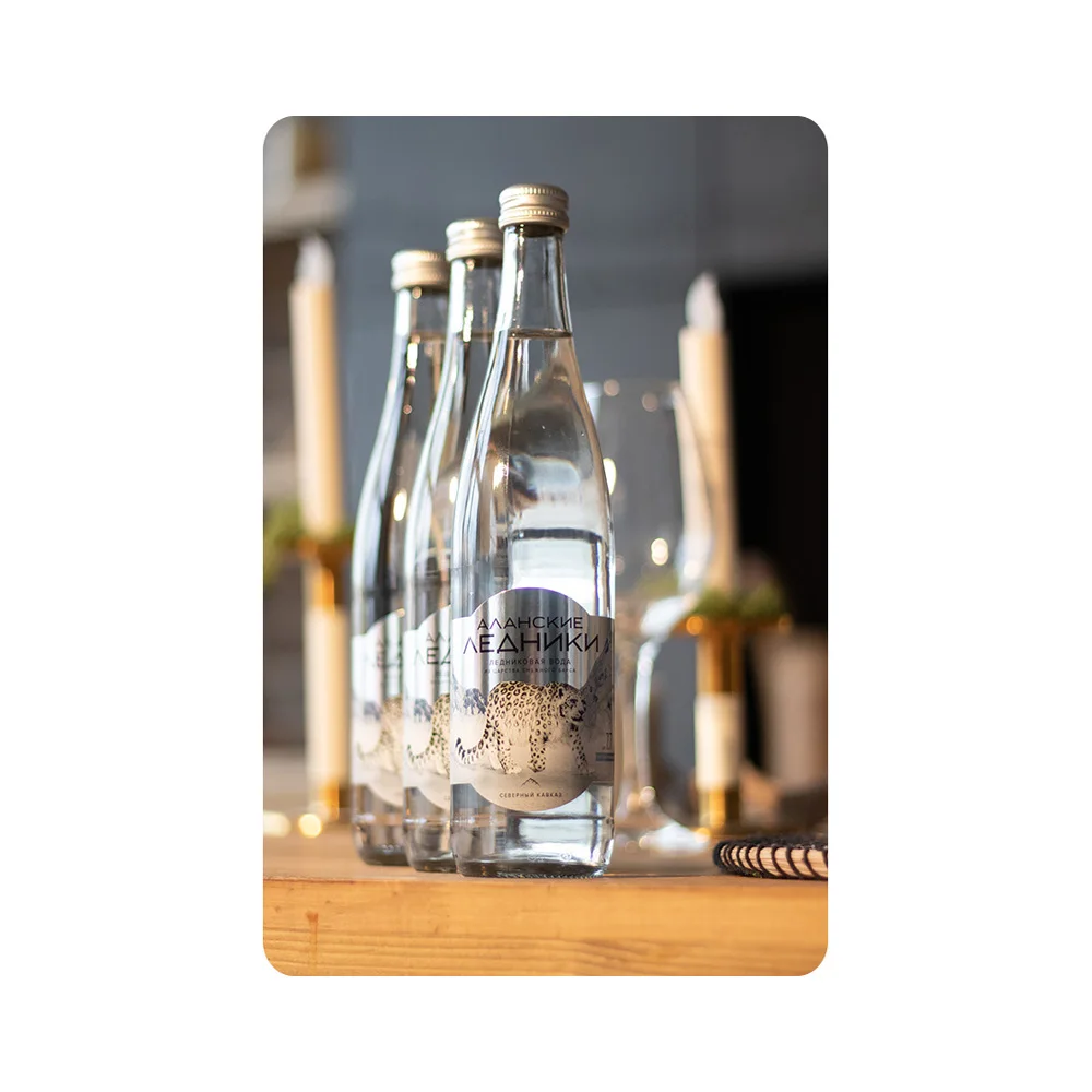 
Quality pure drinking water glass bottles 0.5 liter 