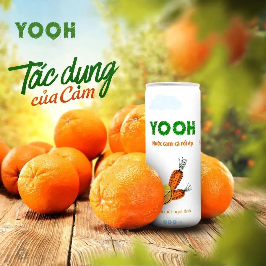 Juice 240ml Orange Carrot Flavor YOOH Brand Mixed Fruit Juice Drinks High Quality for wholesale